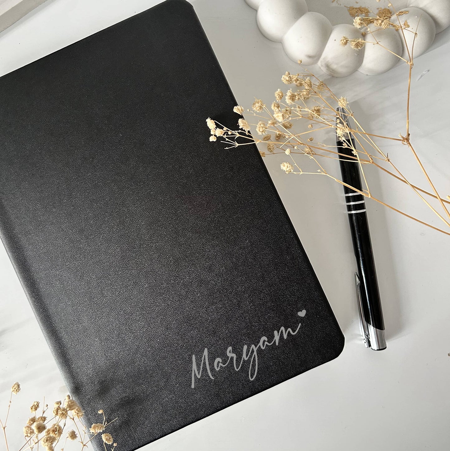 Notizbuch mit Name