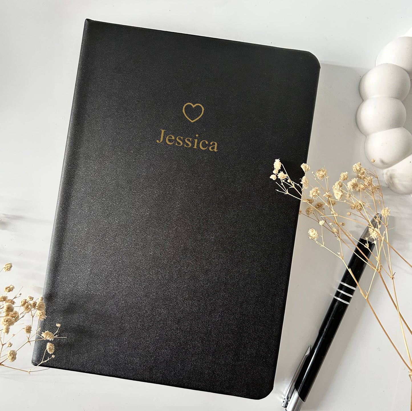 Notizbuch mit Name