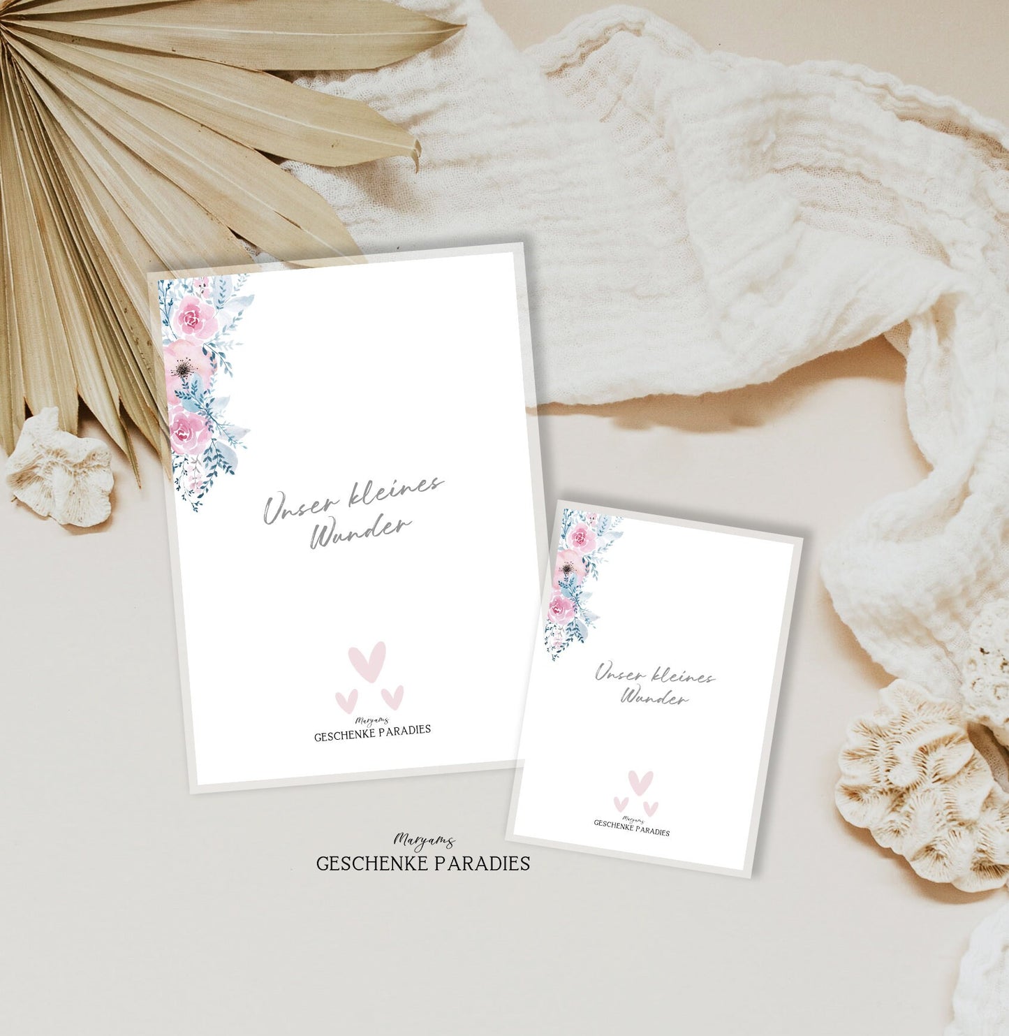 U-Heft und Impfpass Hülle personalisiert für Mädchen, Schutzhülle mit Namen, Geschenk zur Geburt, Baby Party,