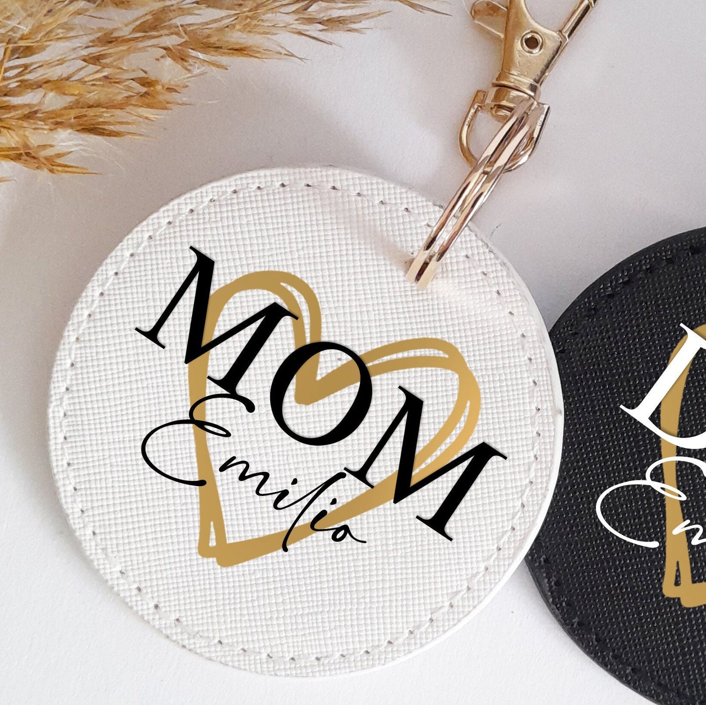 Schlüsselanhänger für Mama und Papa I Schlüsselanhänger mit Namen I Personalisiert I Geschenk für Eltern