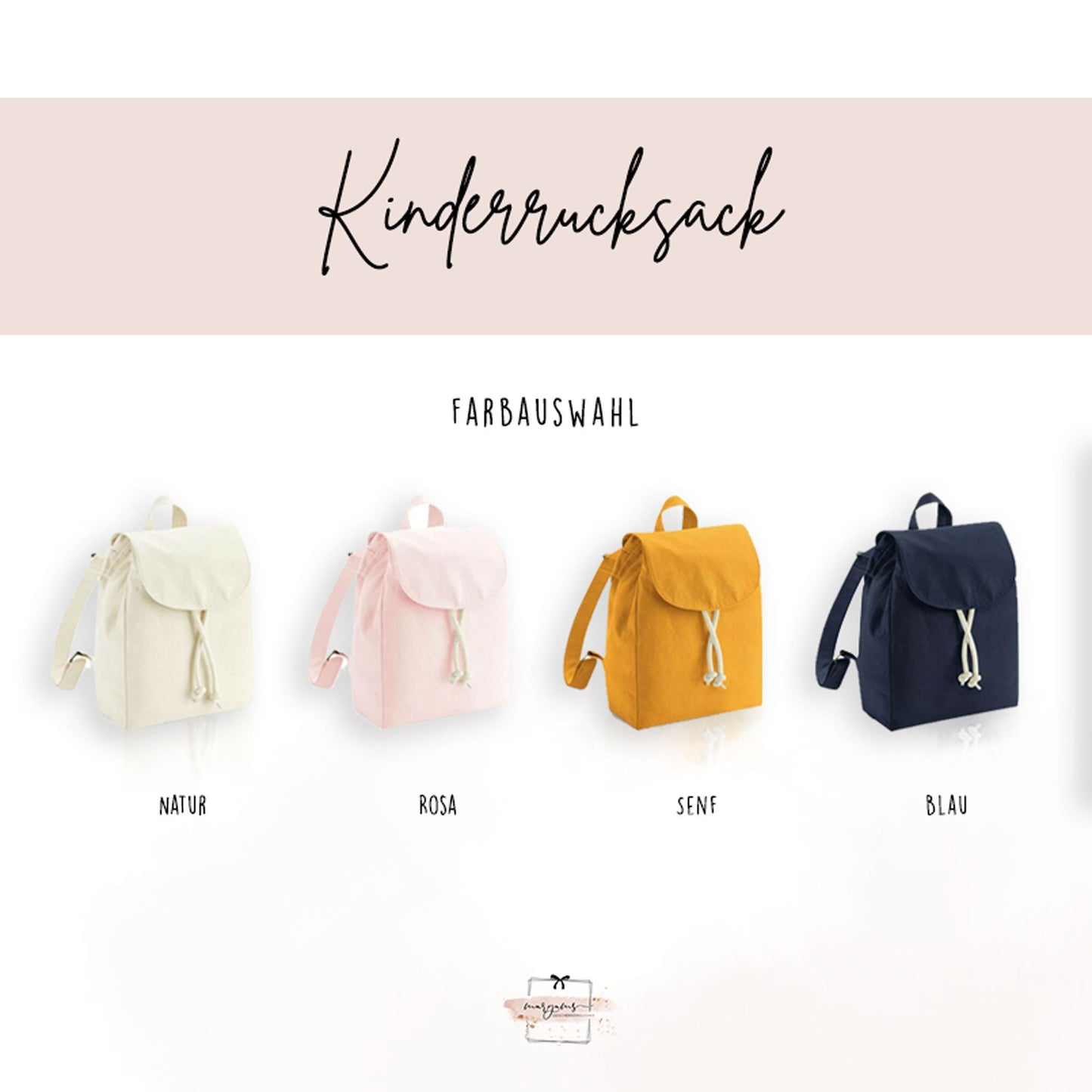 Kinderrucksack mit Namen, personalisiert mit Namen und Tier, Kindergartenzeit, Kindergarten Tasche
