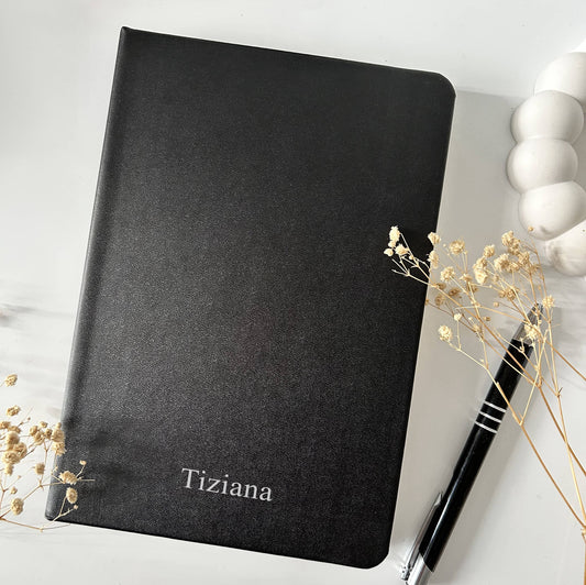 Notizbuch mit Name