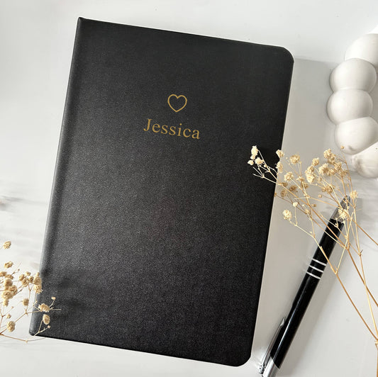 Notizbuch mit Name