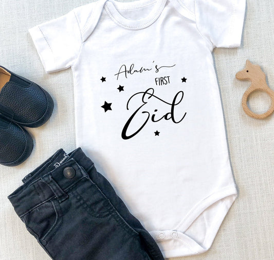 My first Eid, Personalisiert, Baby Body, Eid Mubarak