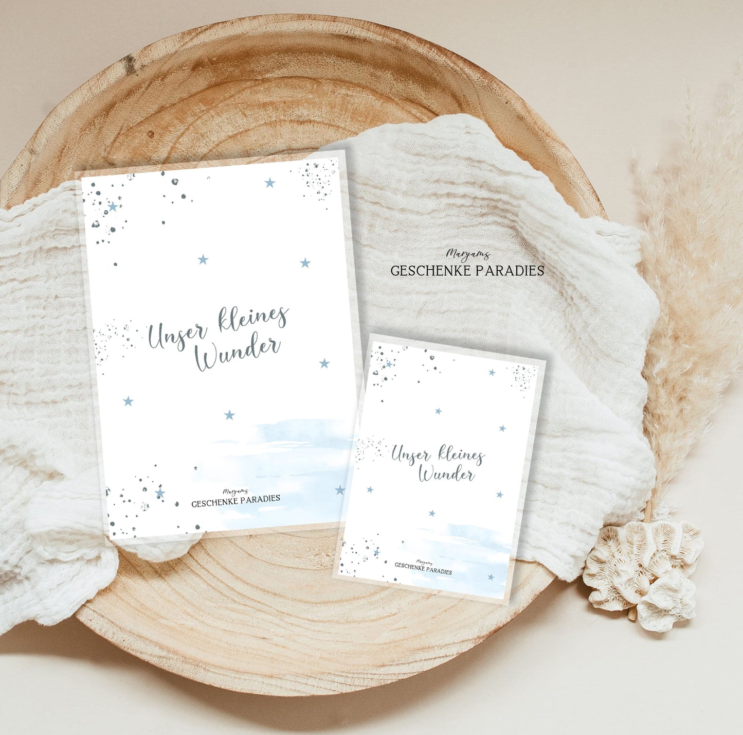 U-Heft und Impfpass Hülle personalisiert, Schutzhülle mit Namen, Geschenk zur Geburt, Baby Party